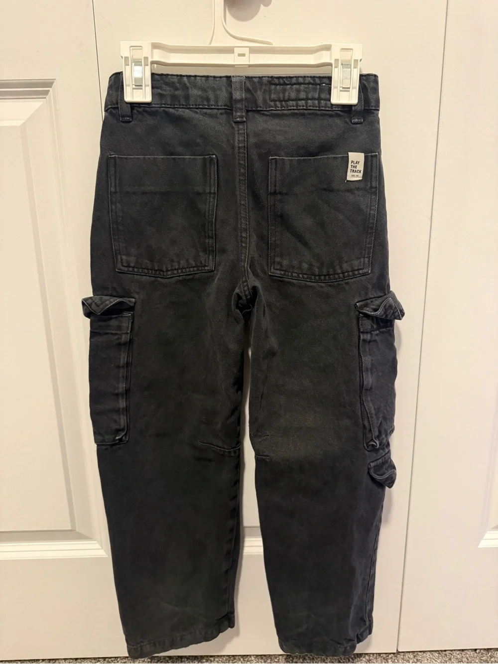 ZARA Boys Black Cargo Jeans